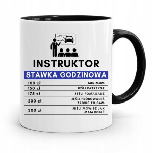 Dla Instruktora Prawa Jazdy Kubek Czarny Prezent