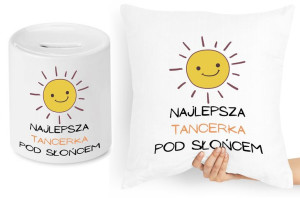 Dla Tancerki Zestaw Poduszka + Skarbonka Prezent
