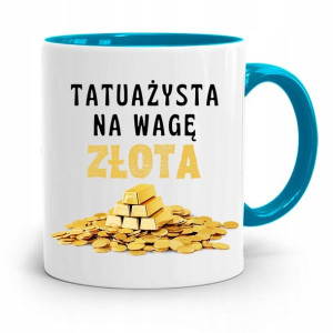 Dla Tatuażystki Tatuażysty Kubek Błękitny Prezent