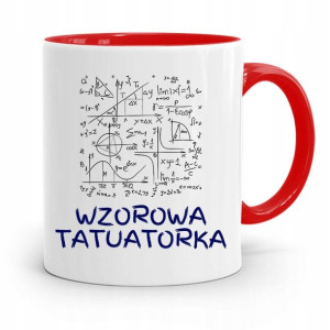 Dla Tatuażystki Tatuażysty Kubek Czerwony Prezent