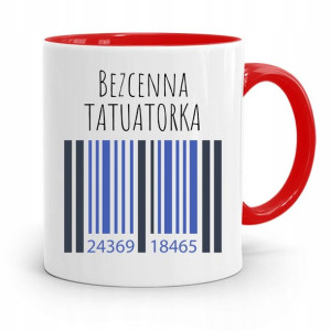 Dla Tatuażystki Tatuażysty Kubek Czerwony Prezent