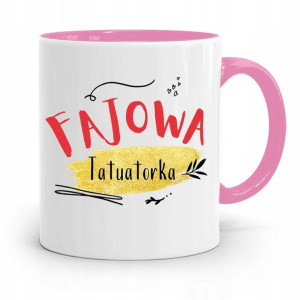 Dla Tatuażystki Tatuażysty Kubek Różowy Na Prezent