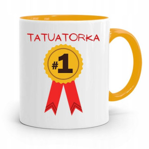 Dla Tatuażystki Tatuażysty Kubek Żółty Na Prezent
