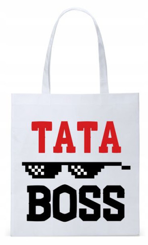 Dla Taty Ojca Tatusia Torba Eco Biała Shopper