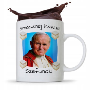 Kubek Prezent Jan Paweł Ii Papież Smacznej Kawusi