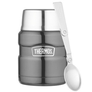 Termos obiadowy z łyżką Thermos King 0,47 ml - grafitowy