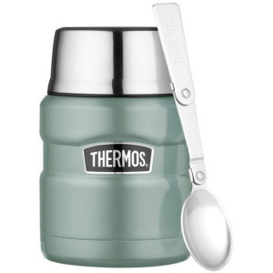 Termos na obiad z łyżką Thermos King 470 ml - zielony