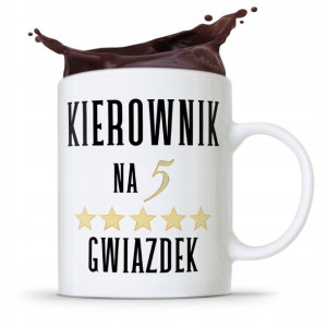 Kubek Prezent Kierownika Kierownik Na 5 Gwiazdek