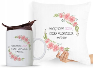 Zestaw Poduszka + Kubek Dla Cioci Ciotki Cioteczki
