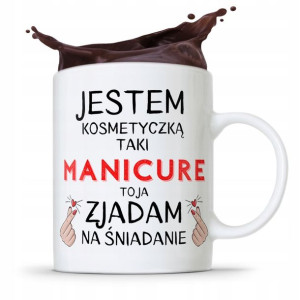 Kubek Prezent Kosmetyczki Zjadam Na Śniadanie
