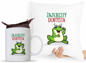 Zestaw Poduszka + Kubek Dla Dentysty Stomatologa