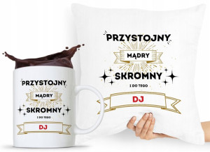 Zestaw Poduszka + Kubek Dla Dja Muzyka Prezent