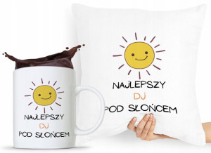 Zestaw Poduszka + Kubek Dla Dja Muzyka Prezent
