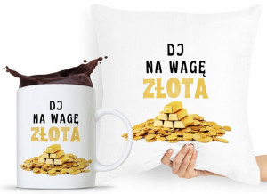 Zestaw Poduszka + Kubek Dla Dja Muzyka Prezent