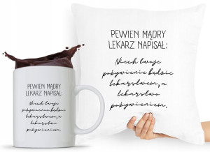 Zestaw Poduszka + Kubek Dla Doktora Lekarza