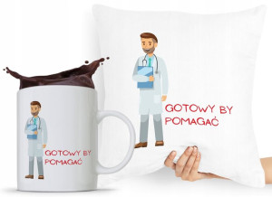 Zestaw Poduszka + Kubek Dla Doktora Lekarza