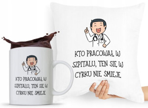 Zestaw Poduszka + Kubek Dla Doktora Lekarza