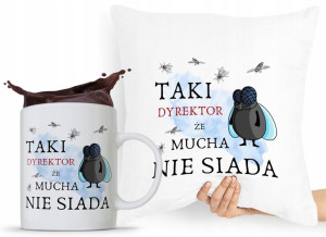 Zestaw Poduszka + Kubek Dla Dyrektora Prezent