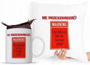 Zestaw Poduszka + Kubek Dla Dyrektora Prezent