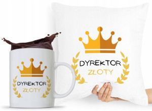 Zestaw Poduszka + Kubek Dla Dyrektora Prezent