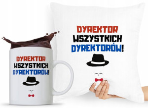 Zestaw Poduszka + Kubek Dla Dyrektora Prezent