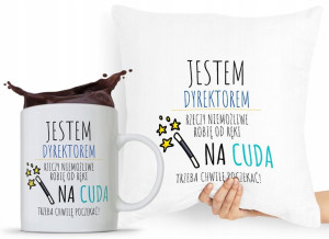 Zestaw Poduszka + Kubek Dla Dyrektora Prezent