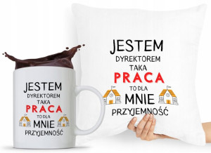 Zestaw Poduszka + Kubek Dla Dyrektora Prezent