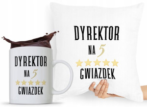 Zestaw Poduszka + Kubek Dla Dyrektora Prezent