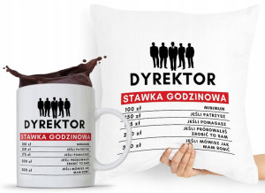 Zestaw Poduszka + Kubek Dla Dyrektora Prezent