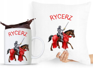 Zestaw Poduszka + Kubek Dla Dziecka Syn Córka