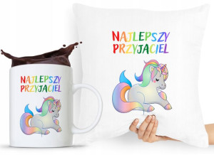 Zestaw Poduszka + Kubek Dla Dziecka Syn Córka