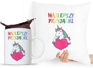 Zestaw Poduszka + Kubek Dla Dziecka Syn Córka