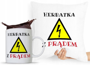 Zestaw Poduszka + Kubek Dla Elektryka Prezent