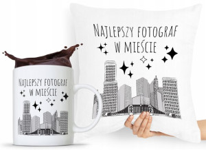 Zestaw Poduszka + Kubek Dla Fotografa Fotografki