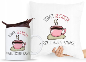 Zestaw Poduszka + Kubek Dla Geodety Prezent