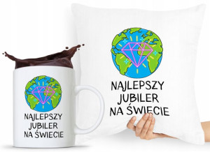 Zestaw Poduszka + Kubek Dla Jubilera Prezent