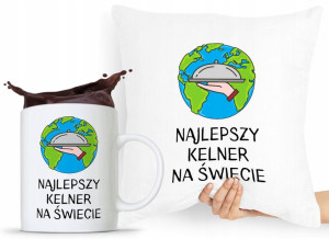 Zestaw Poduszka + Kubek Dla Kelnera Prezent