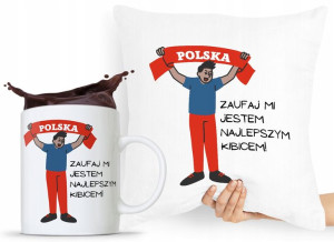 Zestaw Poduszka + Kubek Dla Kibica Prezent