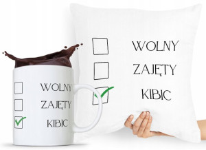 Zestaw Poduszka + Kubek Dla Kibica Prezent