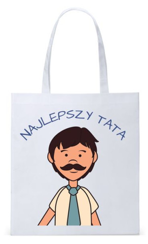 Dla Taty Tatusia Prezent Torba Eco Biała Shopper