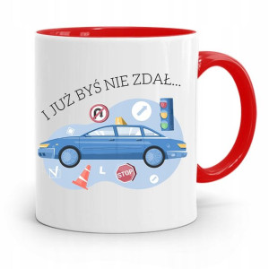 Dla Instruktora Prawa Jazdy Kubek Czerwony Prezent