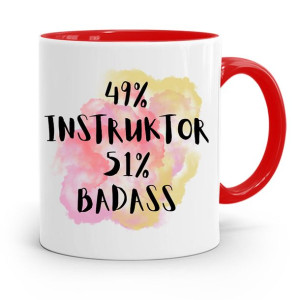 Dla Instruktora Prawa Jazdy Kubek Czerwony Prezent