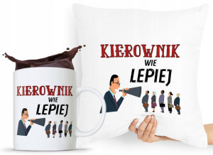 Zestaw Poduszka + Kubek Dla Kierownika Menedżera