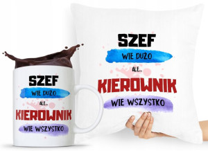 Zestaw Poduszka + Kubek Dla Kierownika Menedżera