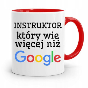 Dla Instruktora Prawa Jazdy Kubek Czerwony Prezent