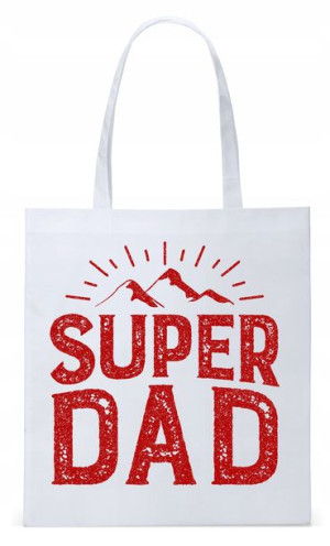 Dla Taty Tatusia Prezent Torba Eco Biała Shopper