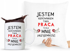 Zestaw Poduszka + Kubek Dla Kierownika Menedżera