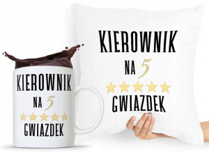 Zestaw Poduszka + Kubek Dla Kierownika Menedżera
