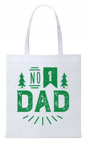 Dla Taty Tatusia Prezent Torba Eco Biała Shopper
