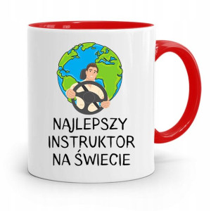 Dla Instruktora Prawa Jazdy Kubek Czerwony Prezent